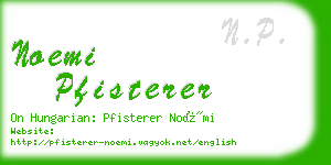 noemi pfisterer business card